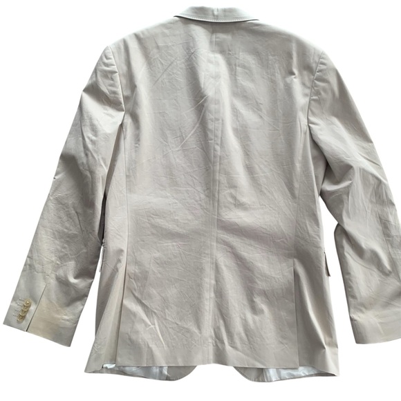 Express Light Tan Tailored Suit Jacket Blazer Formal Workwear - Picture 4 of 15